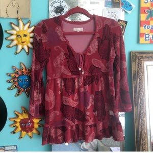 Boho hippie top🌺❤️